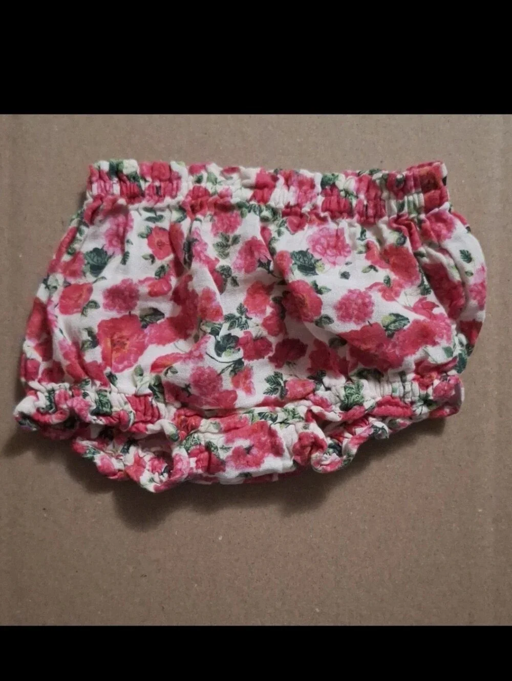 Old Navy Pink, Red and Green Floral Baby Two-Piece Set 12m-18m